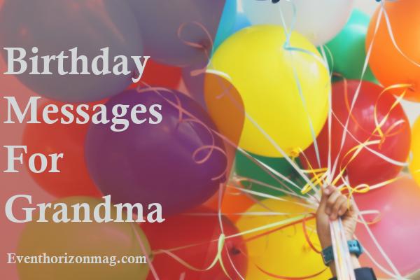 Birthday Messages For Grandma
