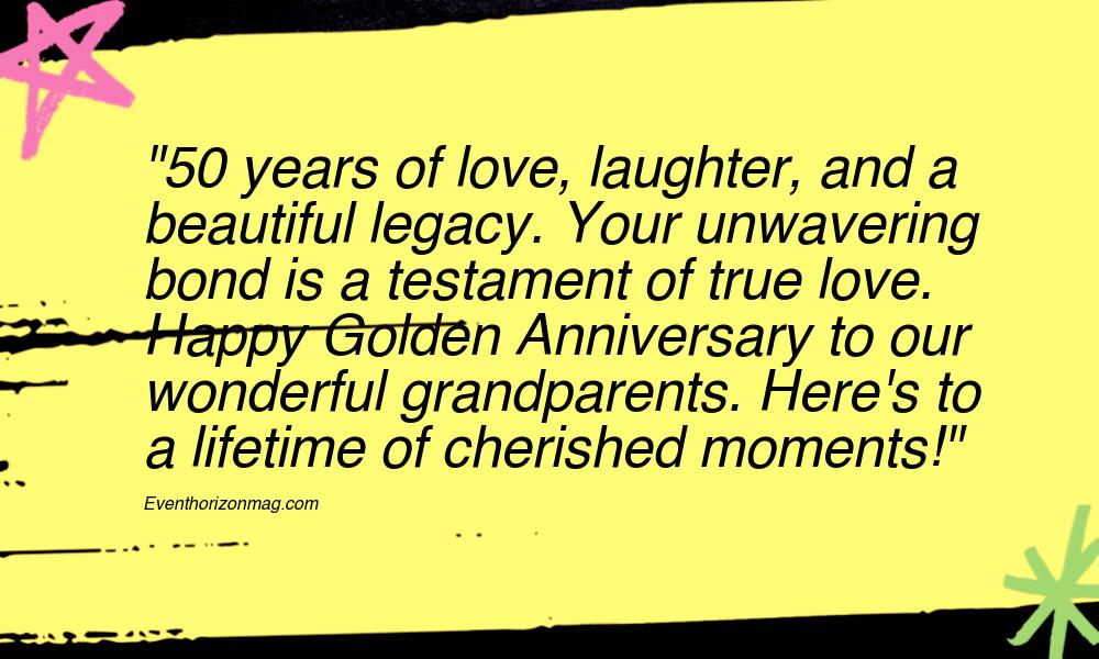 50th Anniversary Messages For Grandparents