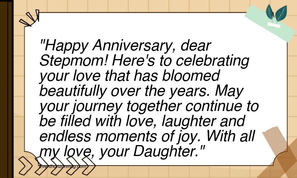 Best Anniversary Wishes for Stepmom from Daughter