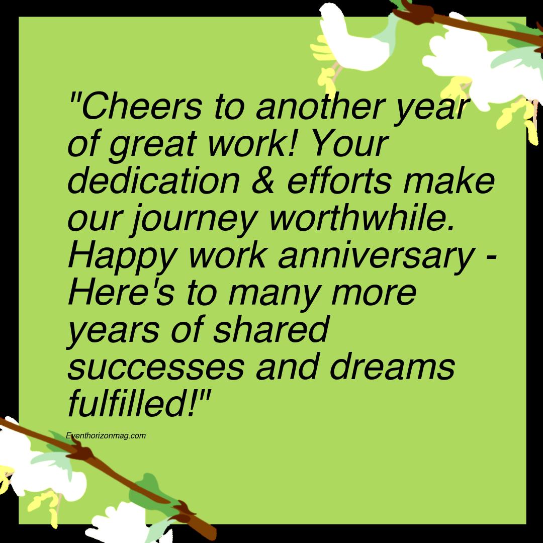 Best Happy Anniversary Messages For Empolyees