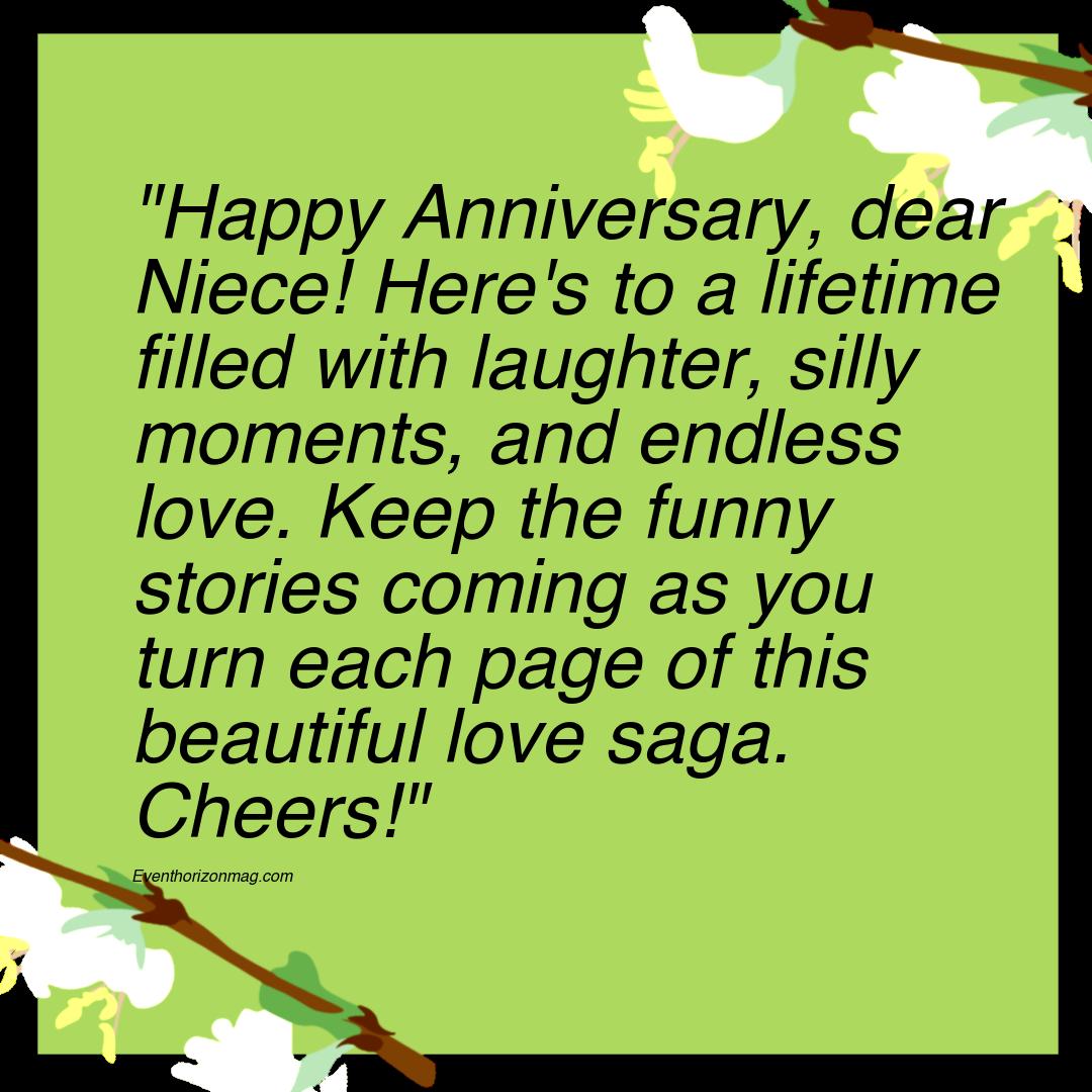 Funny Happy Anniversary Messages For Niece