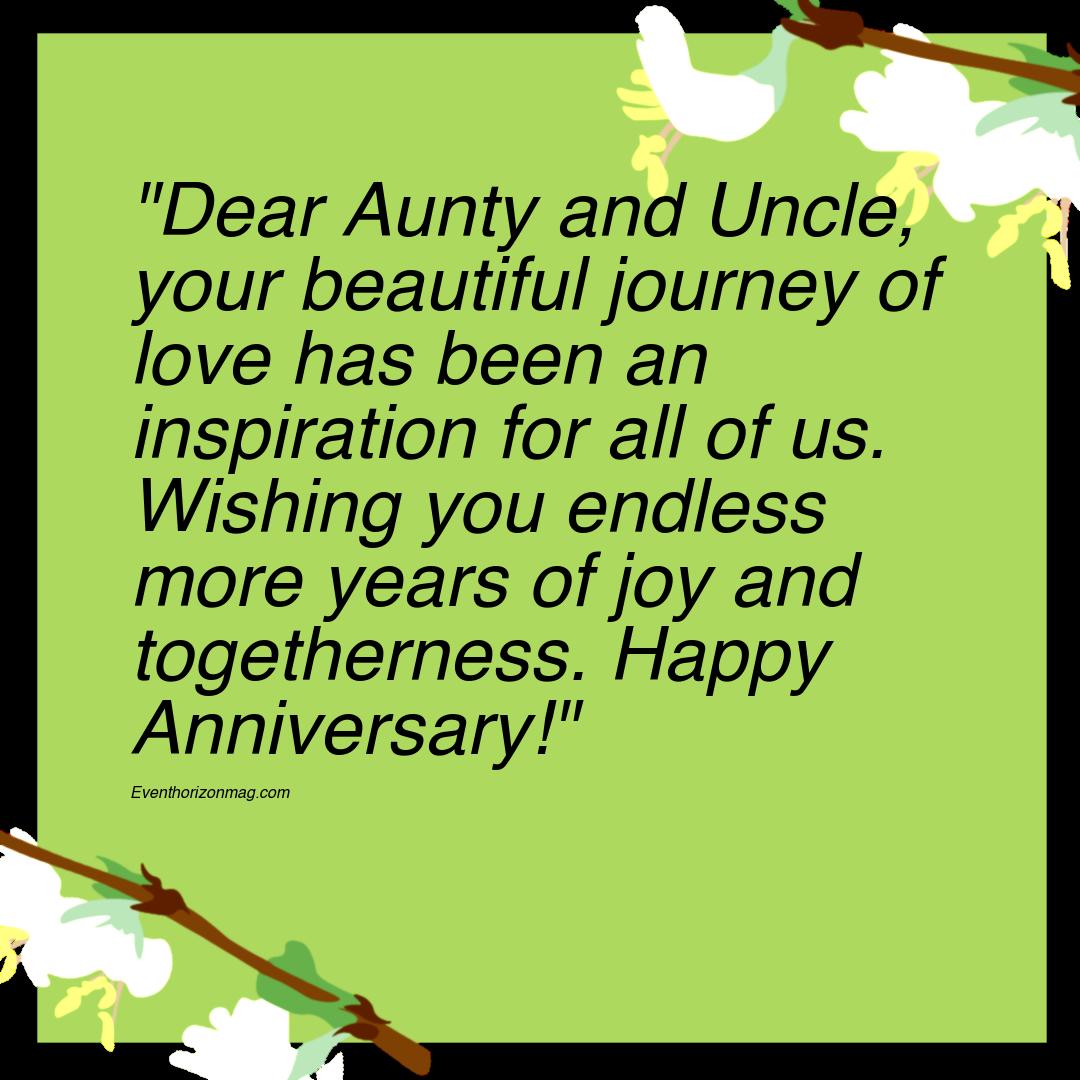 Happy Anniversary Messages For Aunty And Uncle