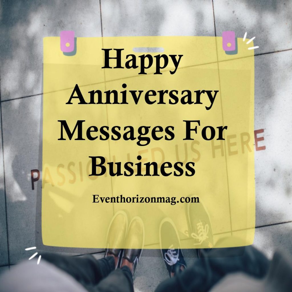 Happy Anniversary Messages For Business