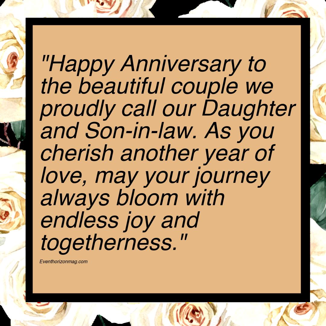 Happy Anniversary Messages For Daughter And Son In Law