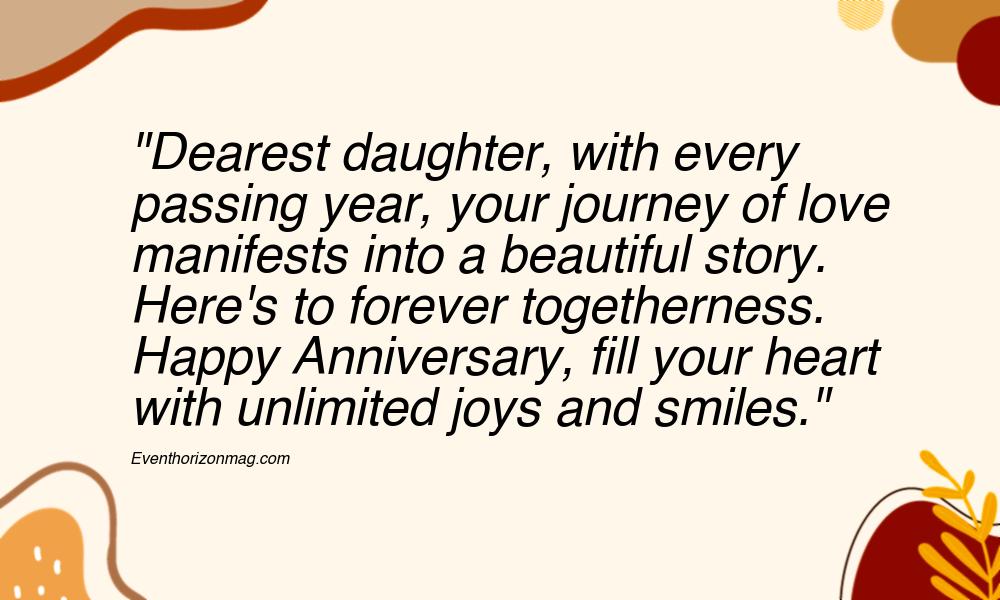 Happy Anniversary Messages For Daughter