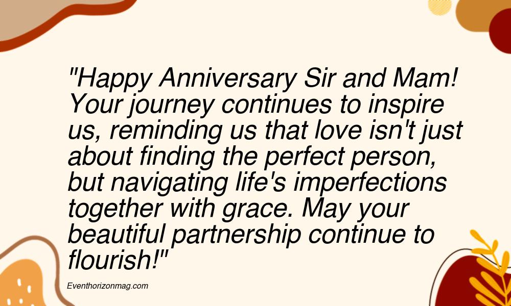 Happy Anniversary Messages For Sir And Mam