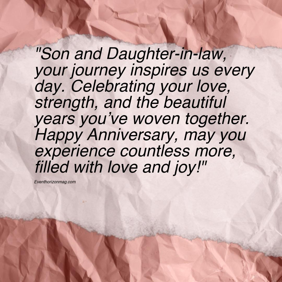 Happy Anniversary Messages For Son And Daughter In Law