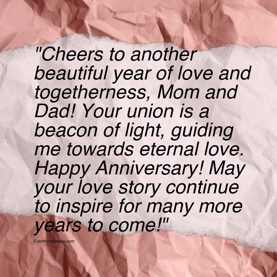 Happy Anniversary Wishes For Mom and Dad from Daughter