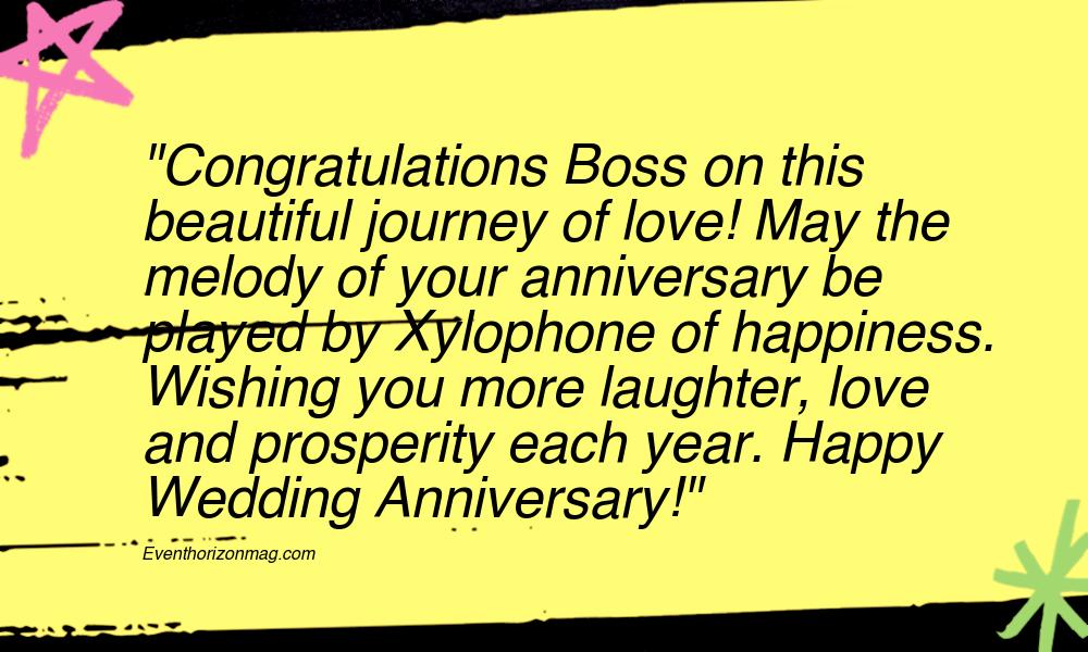 Happy Marriage Anniversary Messages For Boss