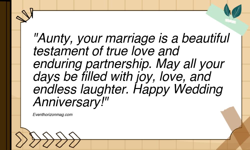 Happy Wedding Anniversary Messages For Aunty