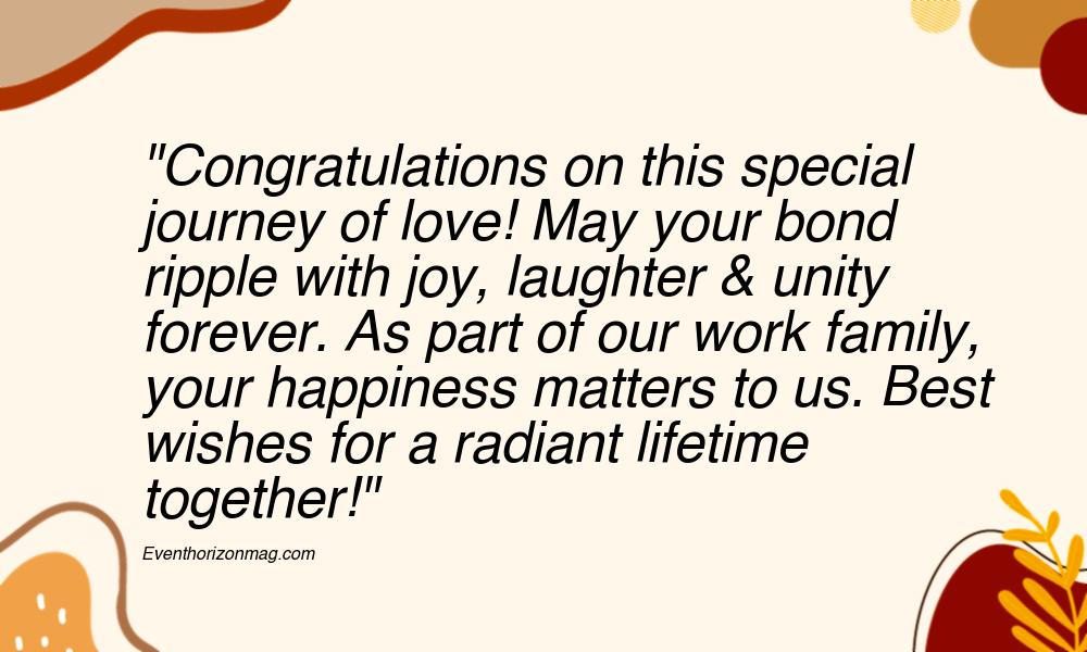 Happy Wedding Messages for Employee