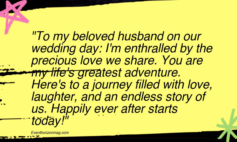Happy Wedding Messages for Husband