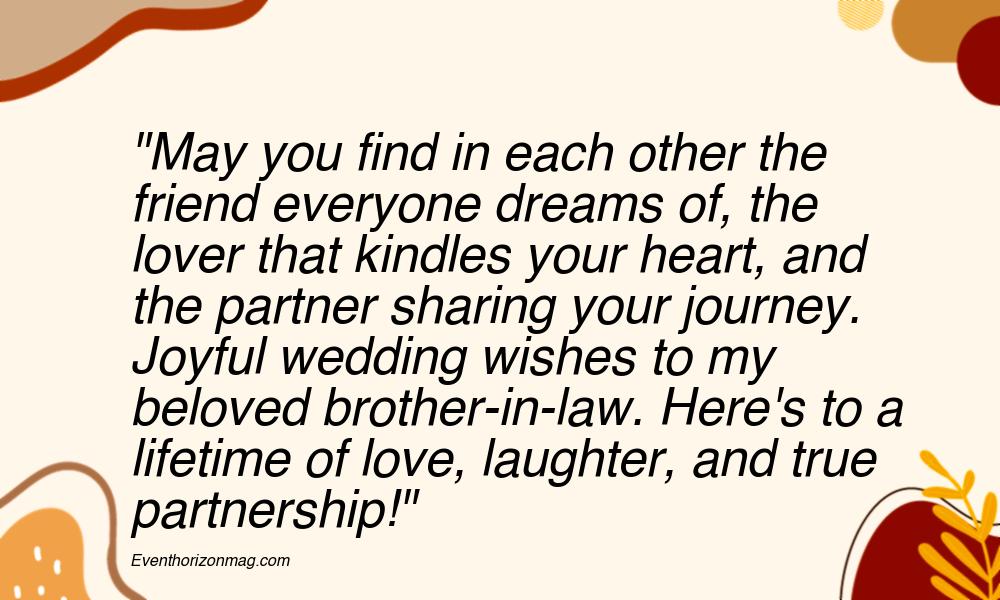 Heart Touching Wedding Wishes for Brother in law