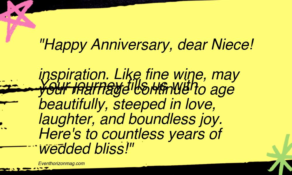 Inspirational Happy Anniversary Messages For Niece