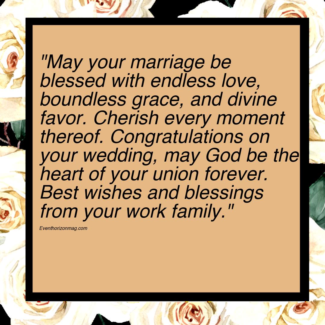 Religious Wedding Wishes for Employee