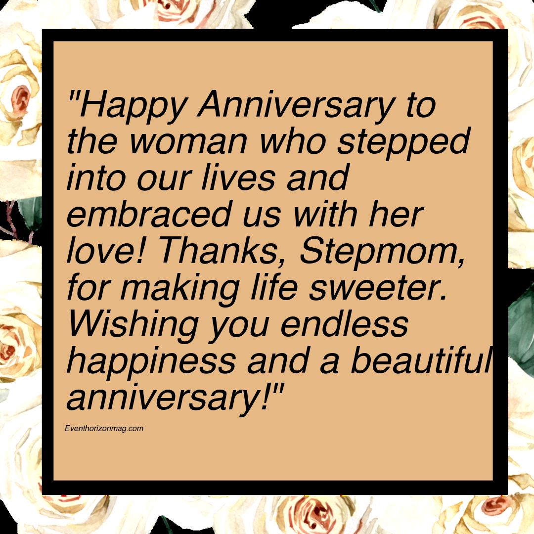 Sweet Anniversary Wishes for Stepmom