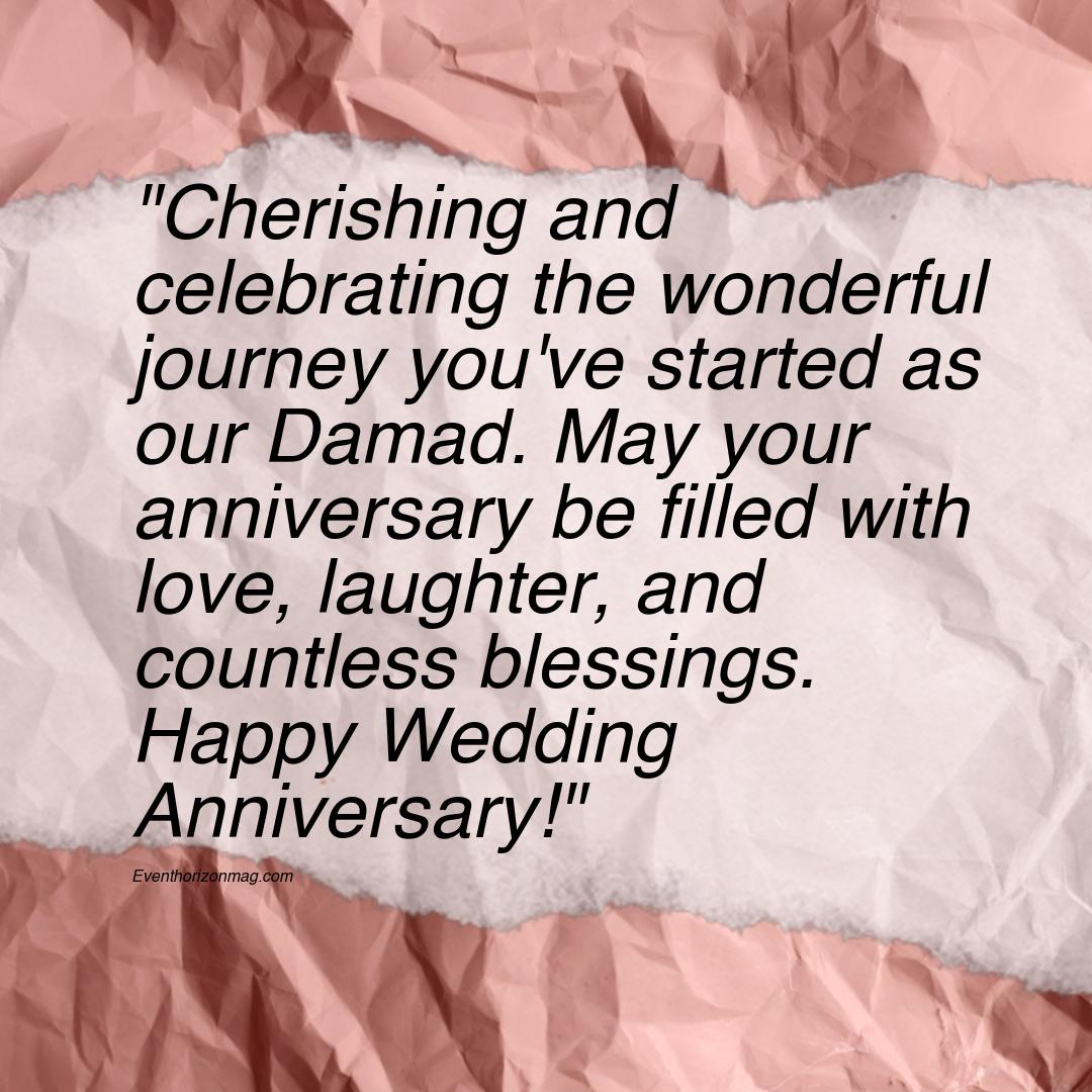 Wedding Anniversary Messages For Damad