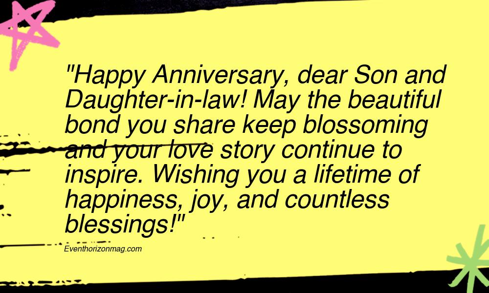 Wedding Anniversary Messages For Son And Daughter In Law