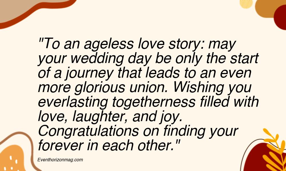 Wedding Day Wishes for Older Couple