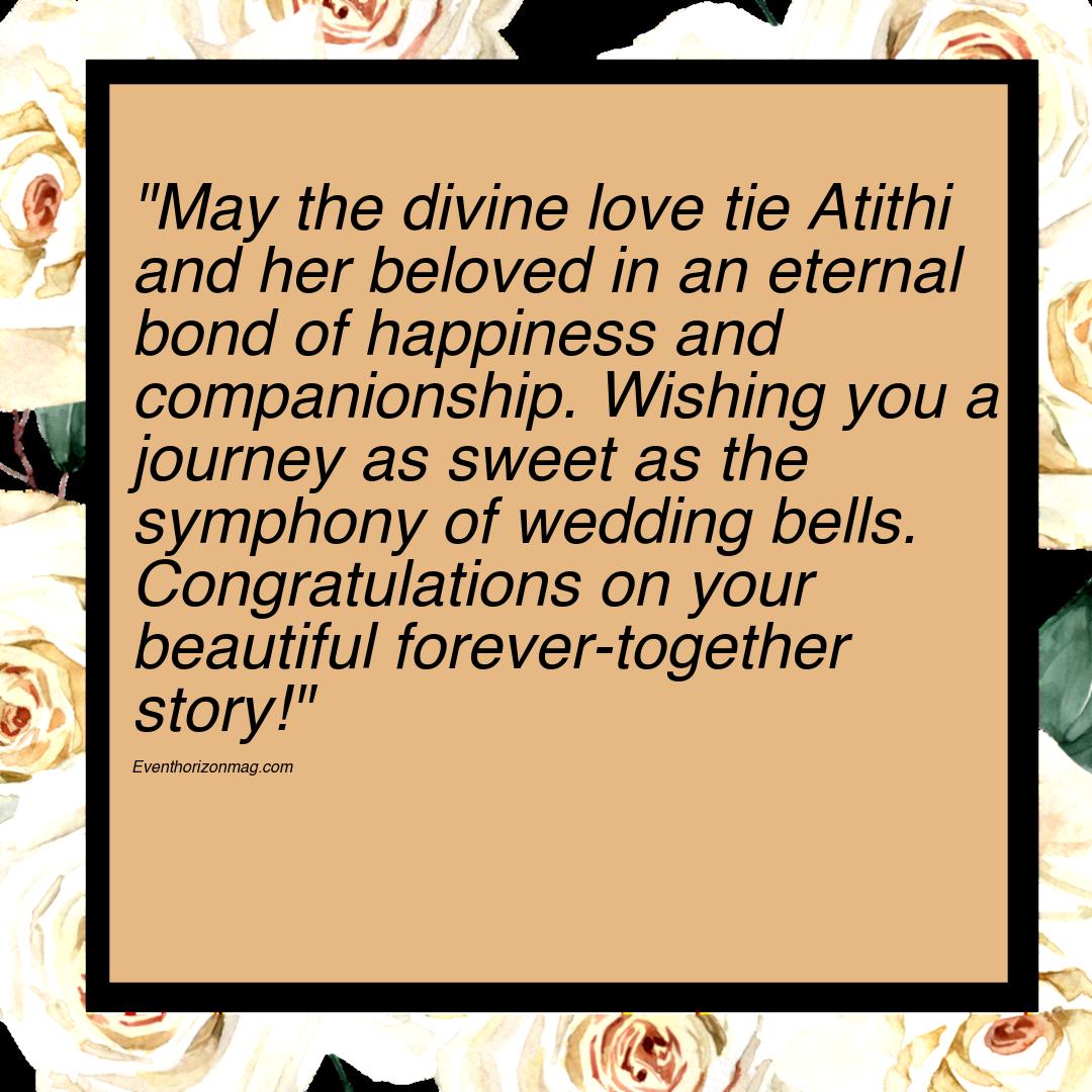 Wedding Wishes for Atithi