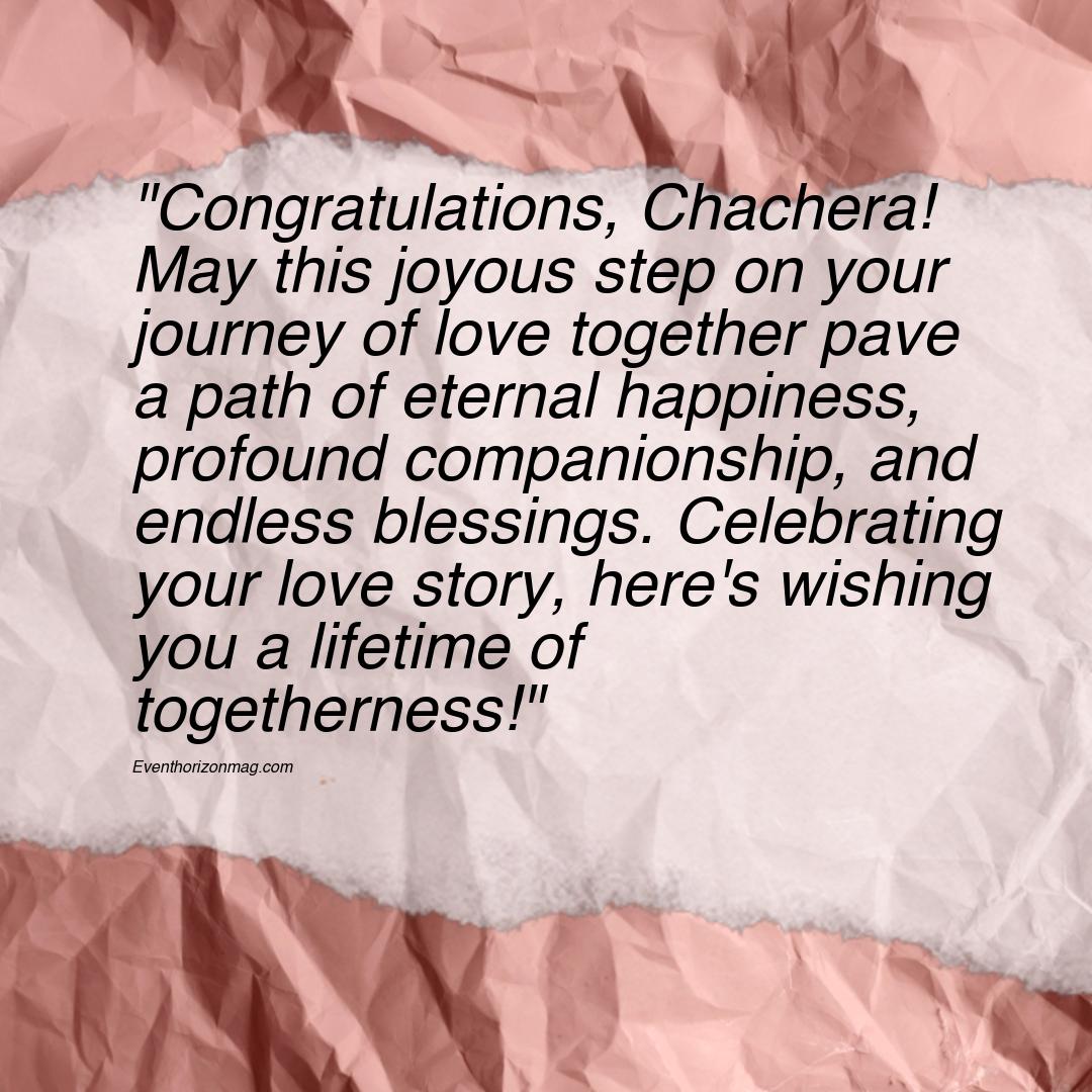 Wedding Wishes for Chachera