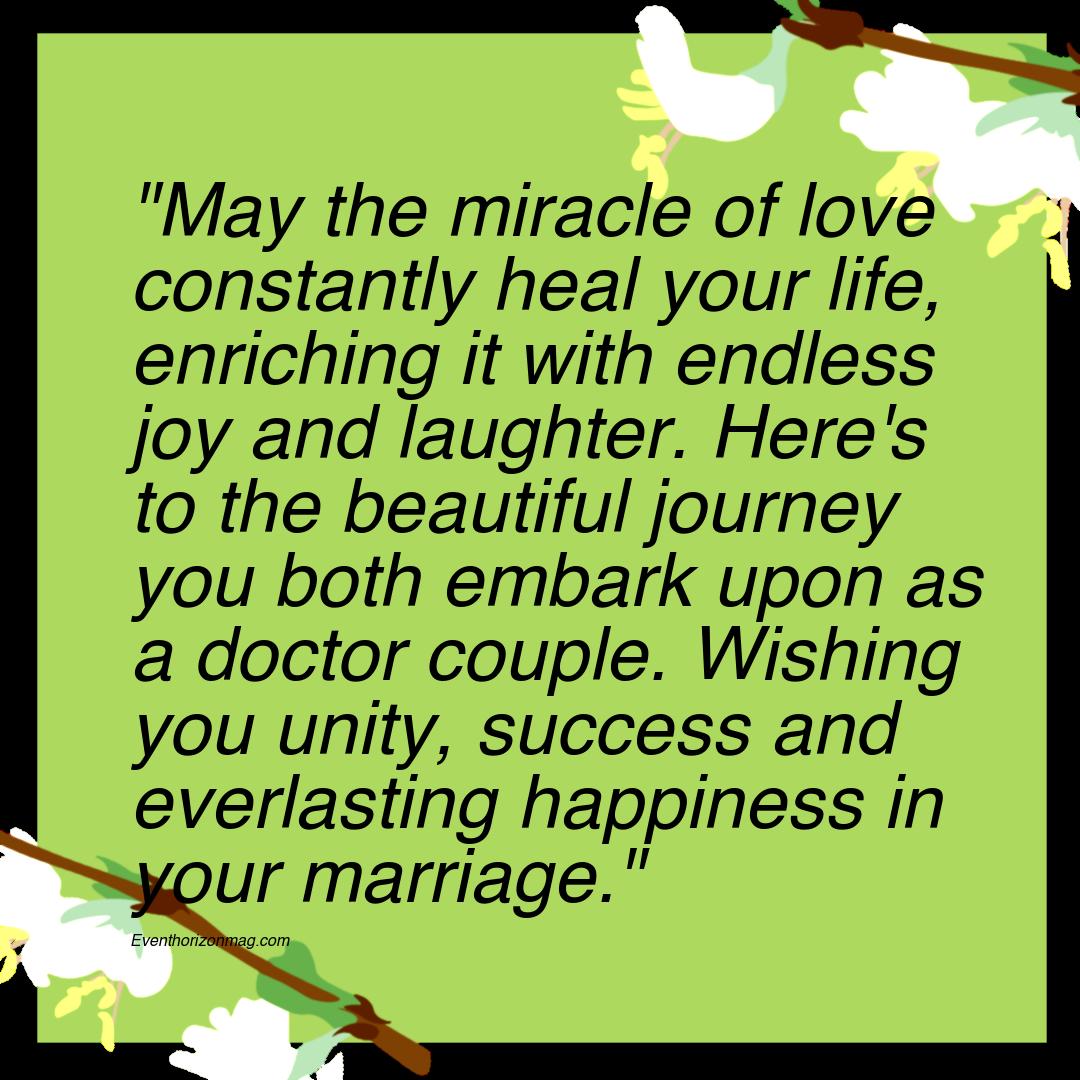Wedding Wishes for Doctor Couple