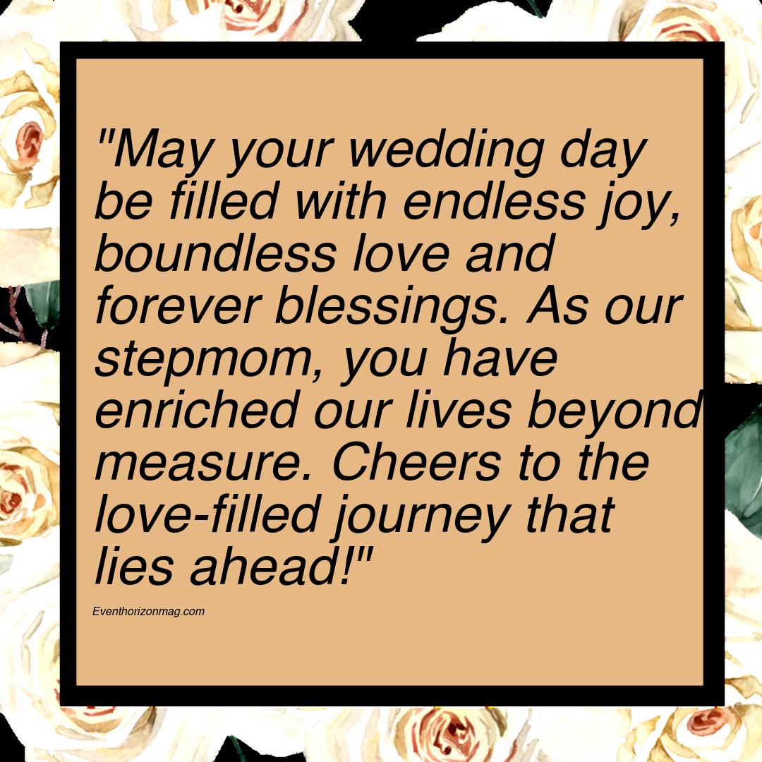 Wedding Wishes for Stepmom