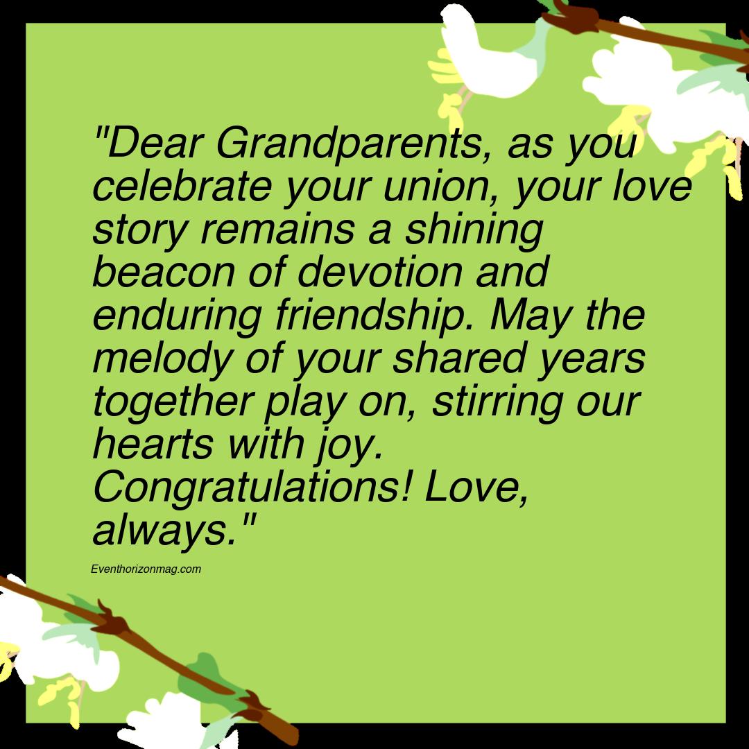 Wedding Wishes Letter for Grandparents
