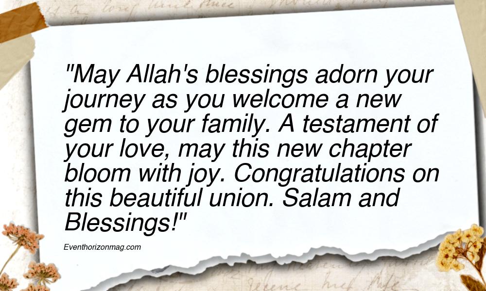 Wedding Wishes To Muslim Couple Welcome A New Family Member
