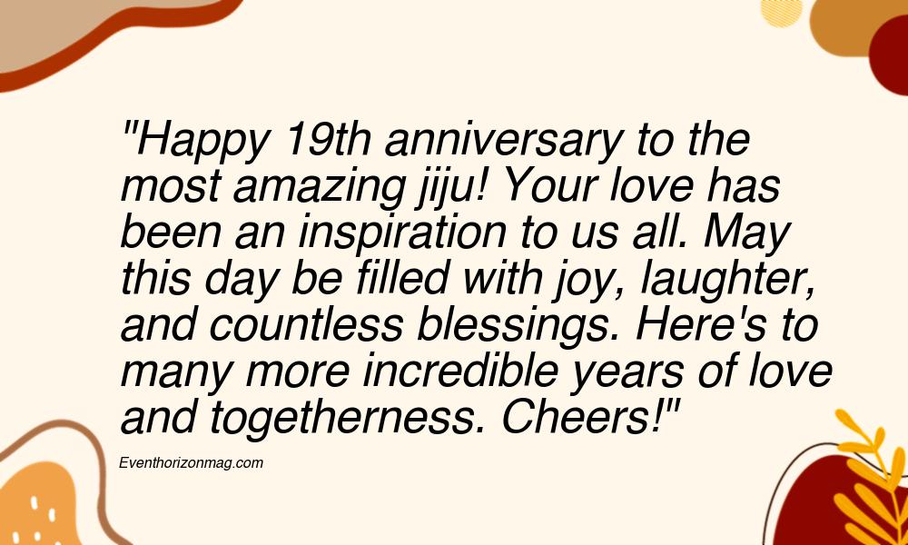 19th Wedding Anniversary Wishes for Jiju