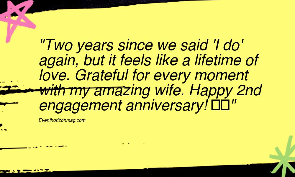2nd Engagement Anniversary Status for Whatsapp for Wife