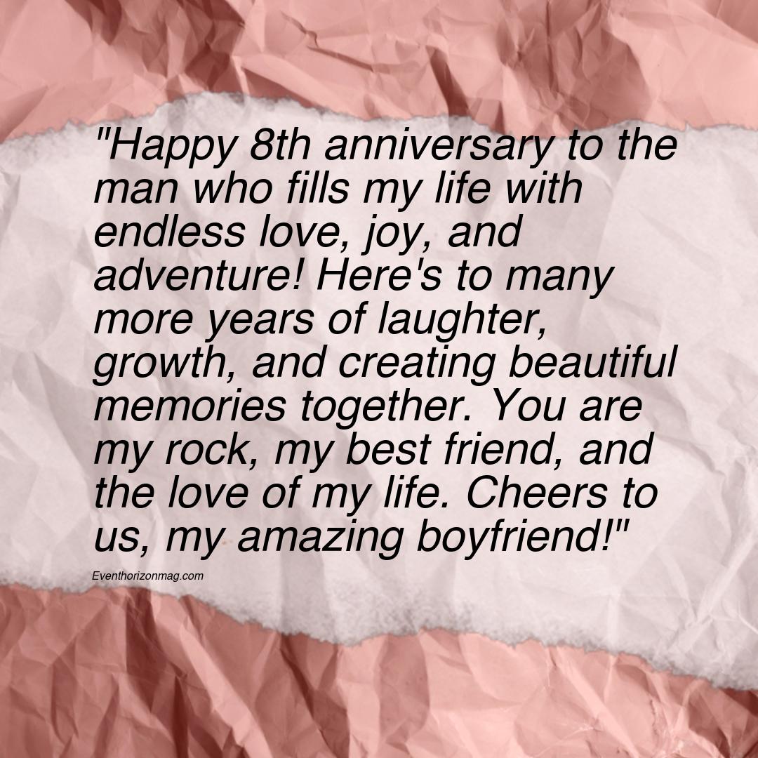 8 Years Anniversary Wishes for Boyfriend
