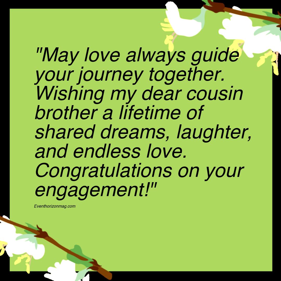 Engagement Wishes for Cousin Brother
