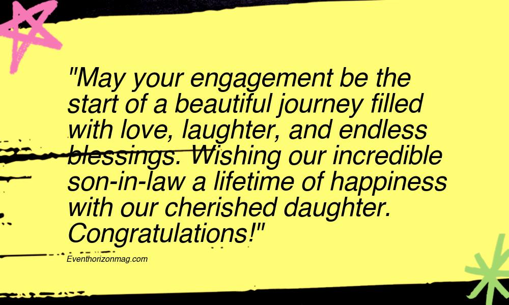 Engagement Wishes for Son in Law