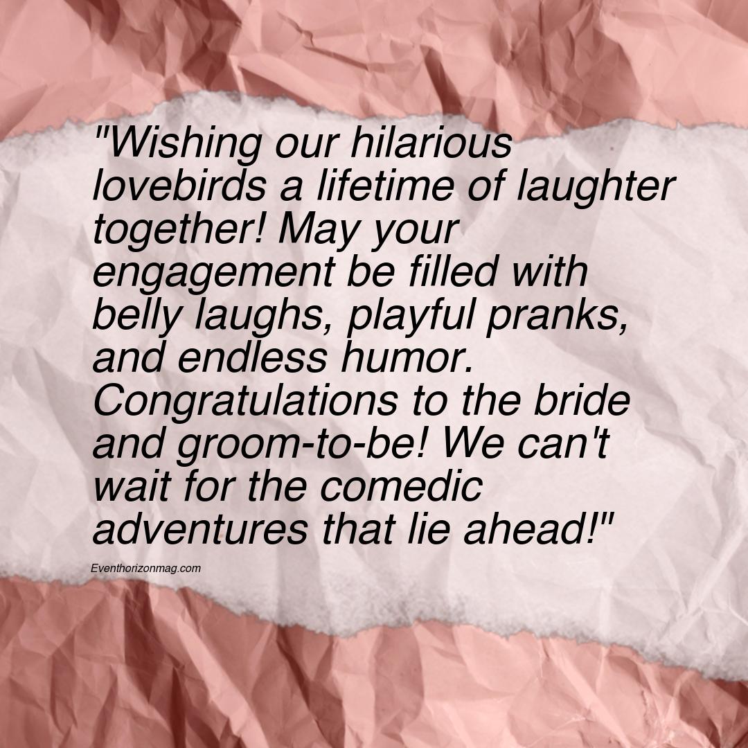 Funny Engagement Wishes from Parents