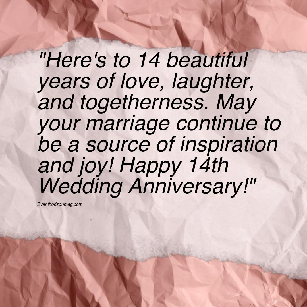 Happy 14th Wedding Anniversary Wishes