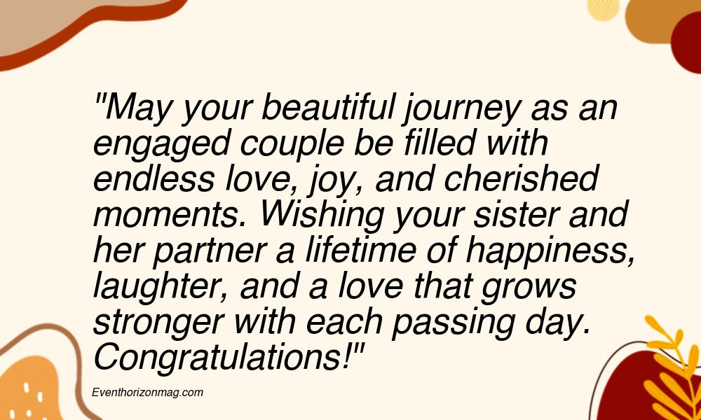 Happy Engagement Wishes for Friend's Sister