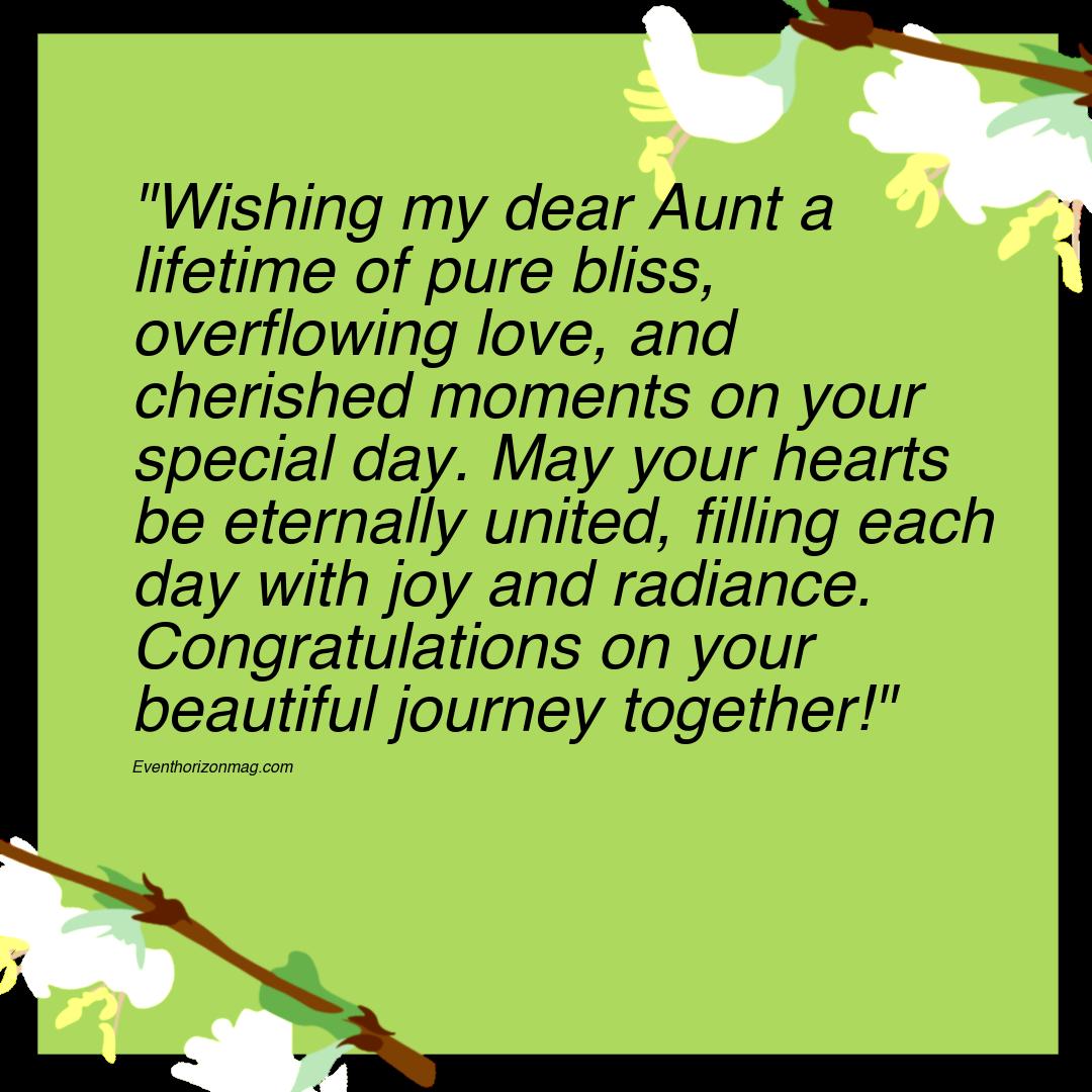 Heartfelt Happy Wedding Wishes For Aunt