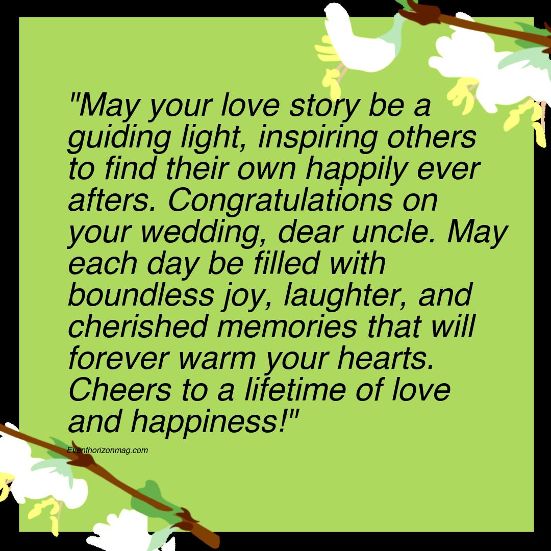 Inspirational Happy Wedding Wishes for Uncle