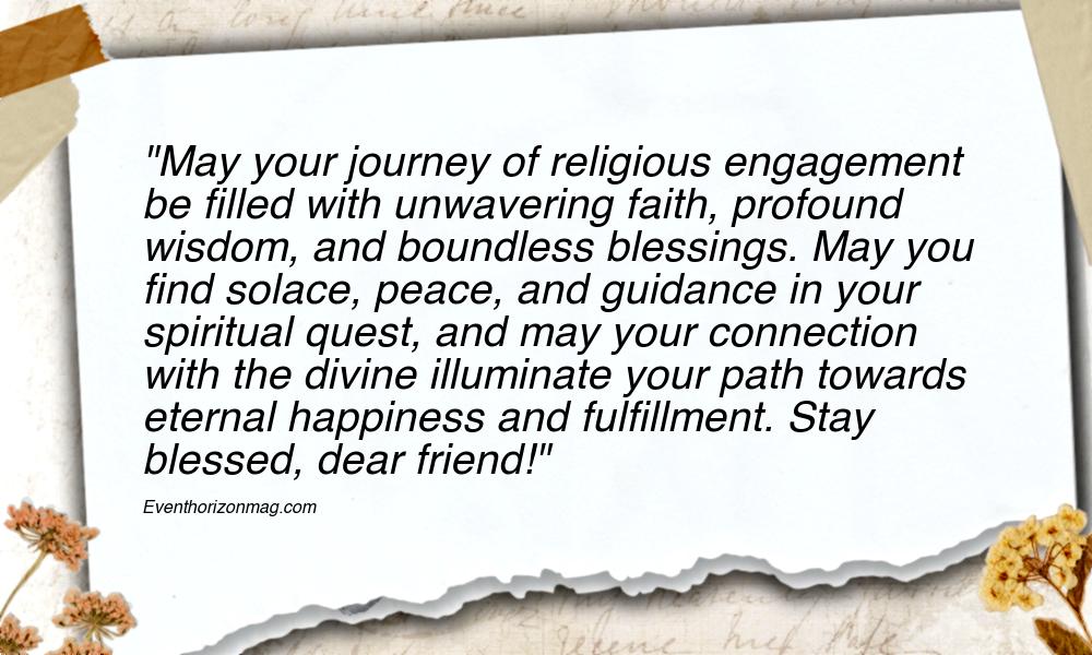 Religious Engagement Wishes for Friends