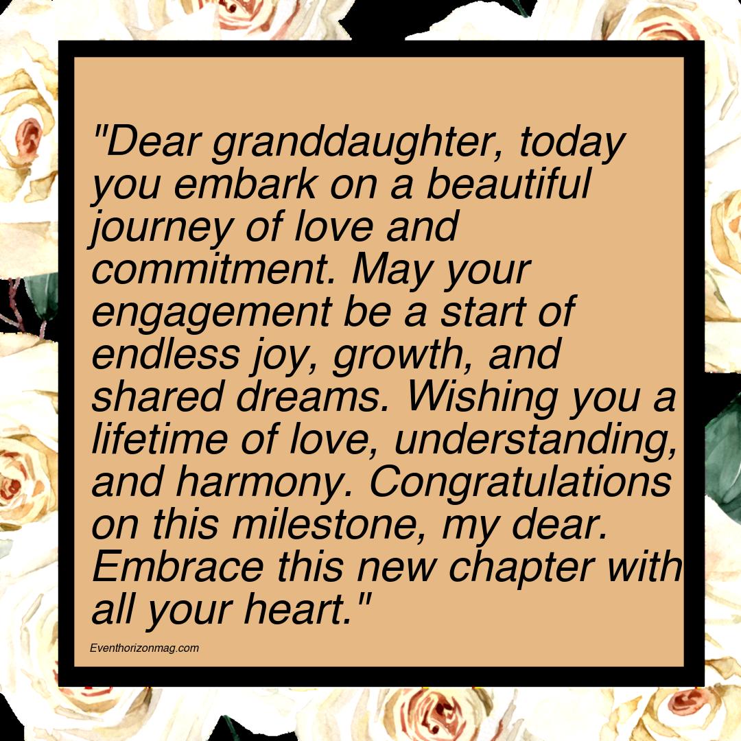 Engagement Messages for Granddaughter