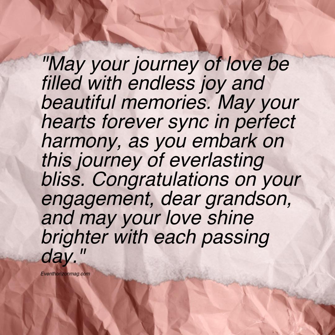 Heartfelt Engagement Wishes for Grandson